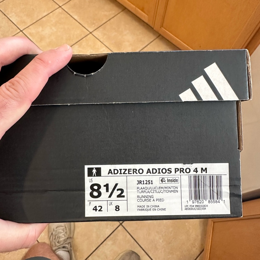 Adidas Adizero Adios Pro 4 (Mens - 8.5) NWT - Picture 2 of 3